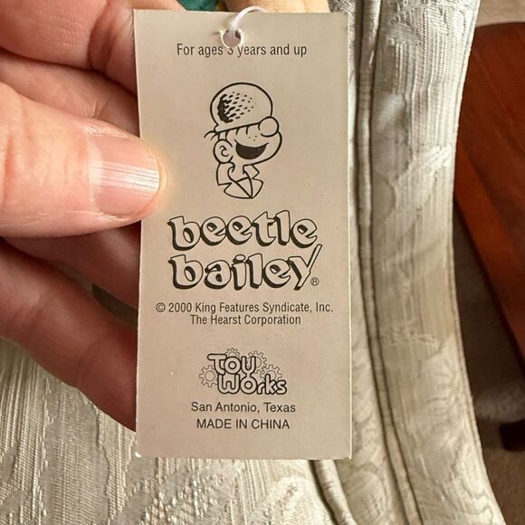 2000 BEETLE BAILEY PLUSH DOLL “SARGE” BY TOY WORKS **VINTAGE COMIC BOOKS** - Picture 2 of 4